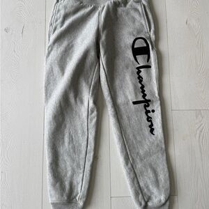 Champion Womens Light Gray Joggers Sweatpants Size Small